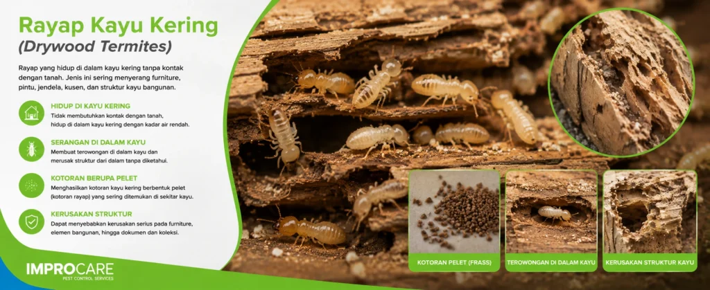 Rayap Kayu Kering (Drywood Termites)