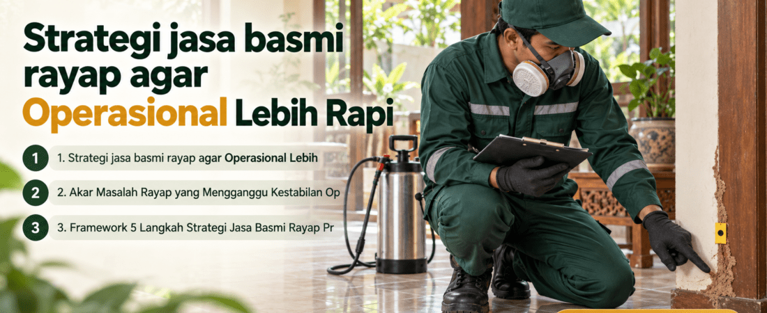 Strategi jasa basmi rayap agar Operasional Lebih Rapi