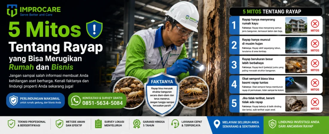 5 Mitos Tentang Rayap yang Bisa Merugikan Rumah dan Bisnis: Ini Faktanya