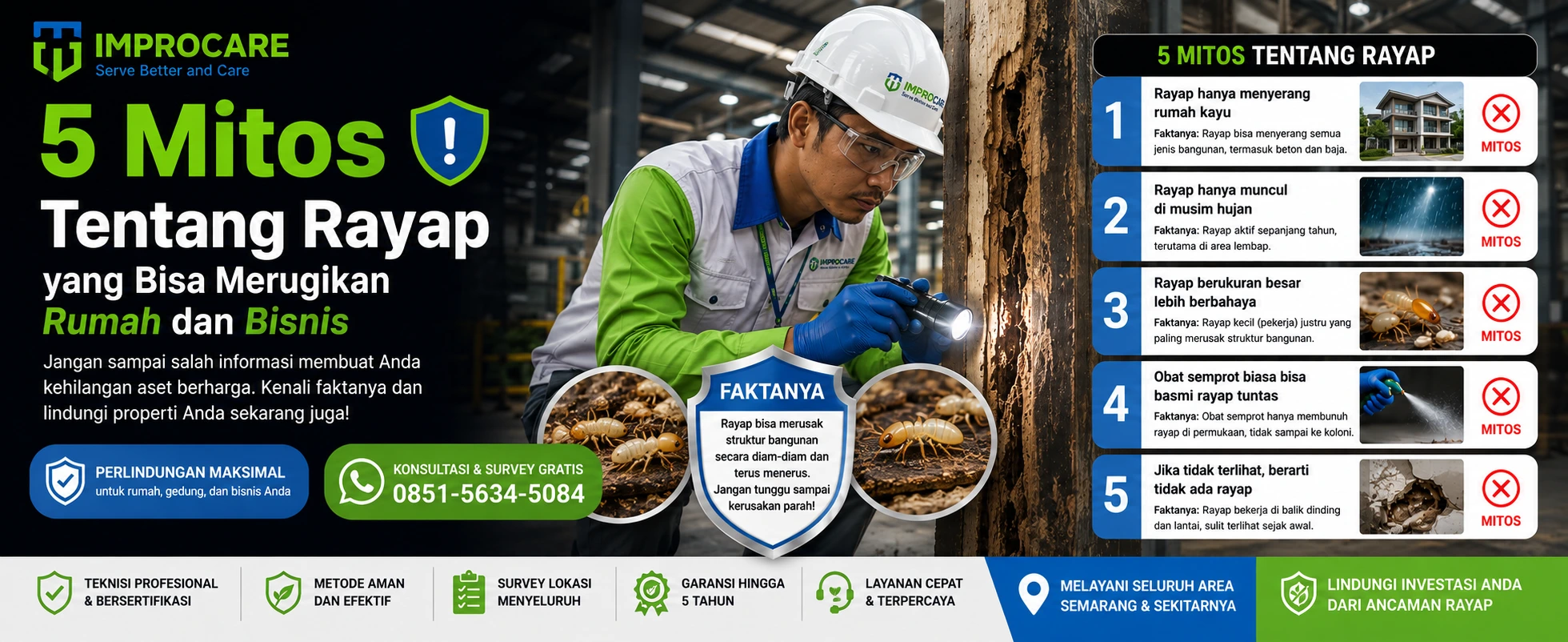 5 Mitos Tentang Rayap yang Bisa Merugikan Rumah dan Bisnis: Ini Faktanya