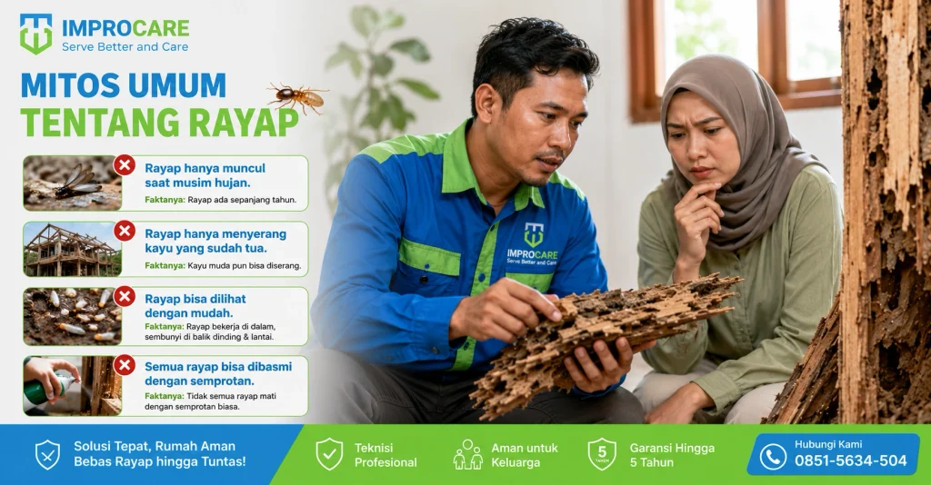 mitos tentang hama rayap